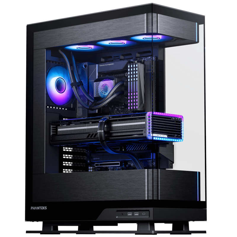 PHANTEKS Evolv X2 kabinett midtårn E-ATX detalj av RGB-belysning