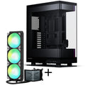PHANTEKS Evolv X2 + TRYX PANORAMA SE ARGB AIO vannkjøling front
