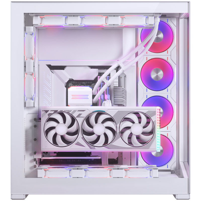 PHANTEKS Glacier One 360D30 DRGB AIO vannkjøling 360 mm hvit slanger og tilkoblinger