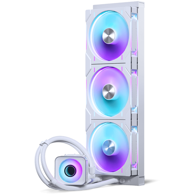 PHANTEKS Glacier One 420D30 X2 DRGB AIO vannkjøling 420 mm hvit bakside