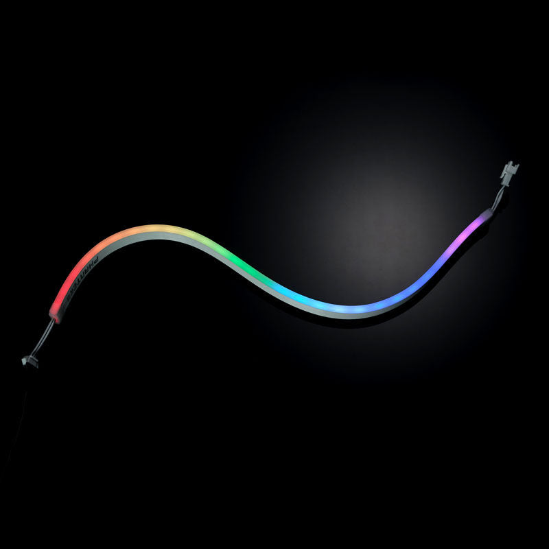 PHANTEKS Neon Digital RGB LED-strip detalj av LED-lys