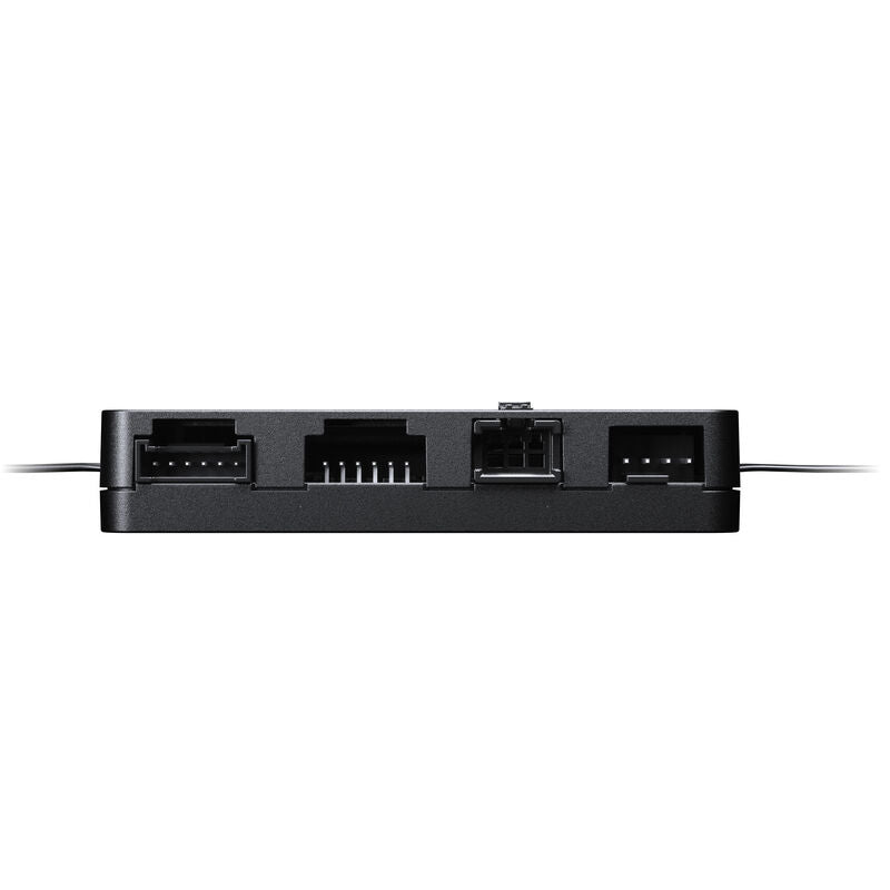 Phanteks Nexlinq Controller Hub V2 viftekontroller svart nærbilde av tilkoblinger