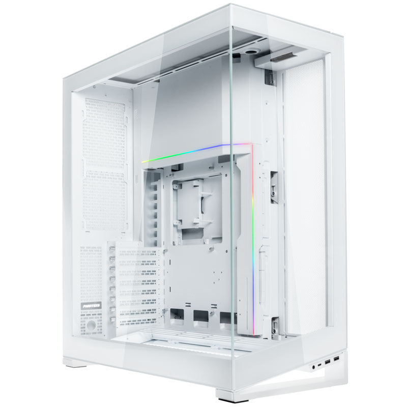 PHANTEKS NV7 kabinett fulltårn E-ATX ARGB herdet glass hvit bakside
