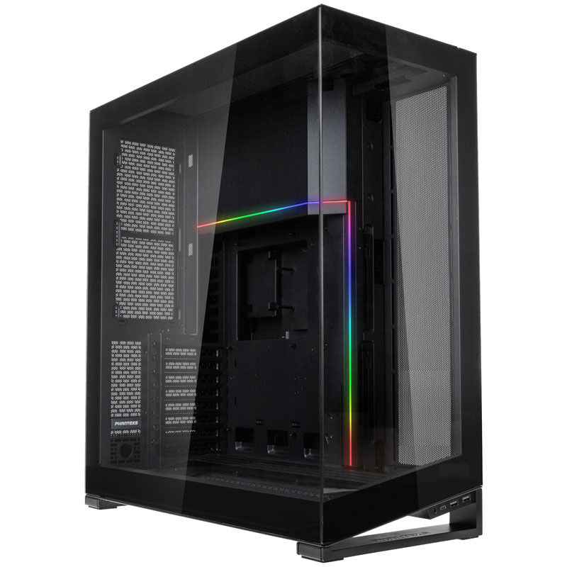 Phanteks NV7 E-ATX kabinett fulltårn herdet glass ARGB svart bakside