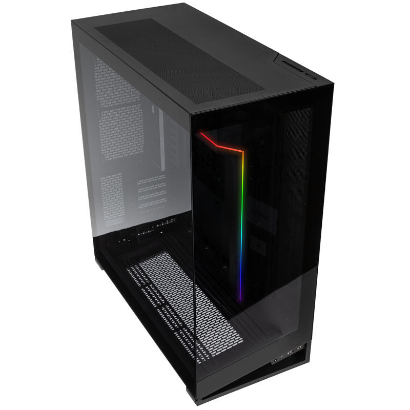 Phanteks NV7 E-ATX kabinett fulltårn herdet glass ARGB svart detalj av ARGB-belysning