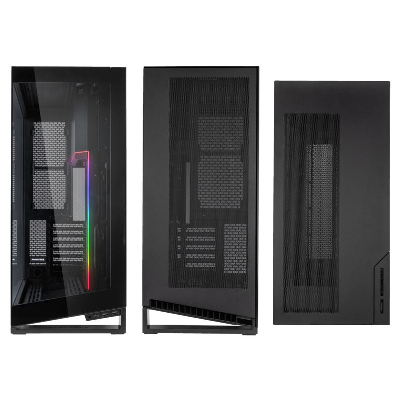 PHANTEKS NV7 kabinett fulltårn E-ATX ARGB herdet glass svart nærbilde av viftene