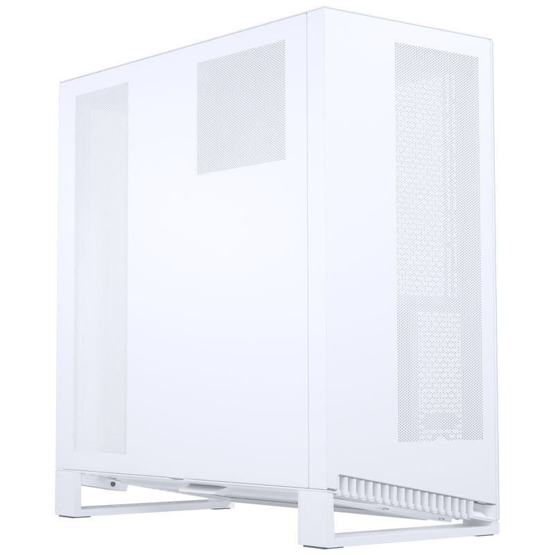 PHANTEKS NV9 E-ATX fulltårn kabinett herdet glass ARGB hvit matt montert med komponenter