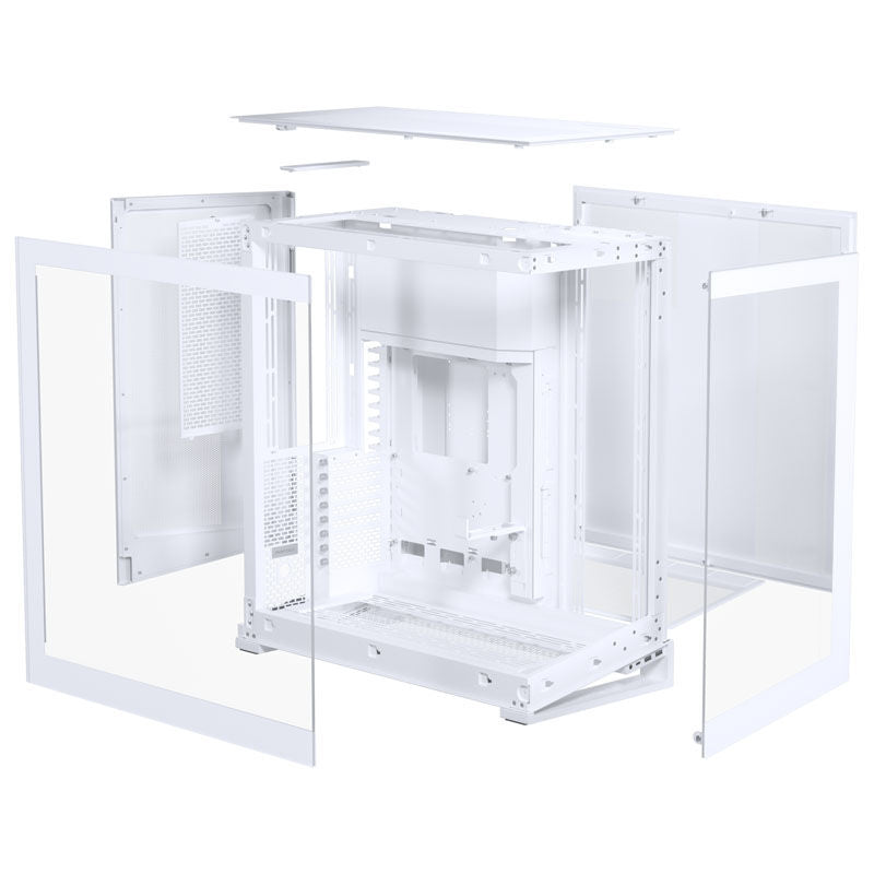 PHANTEKS NV9 E-ATX fulltårn kabinett herdet glass ARGB hvit matt sidepanel lukket