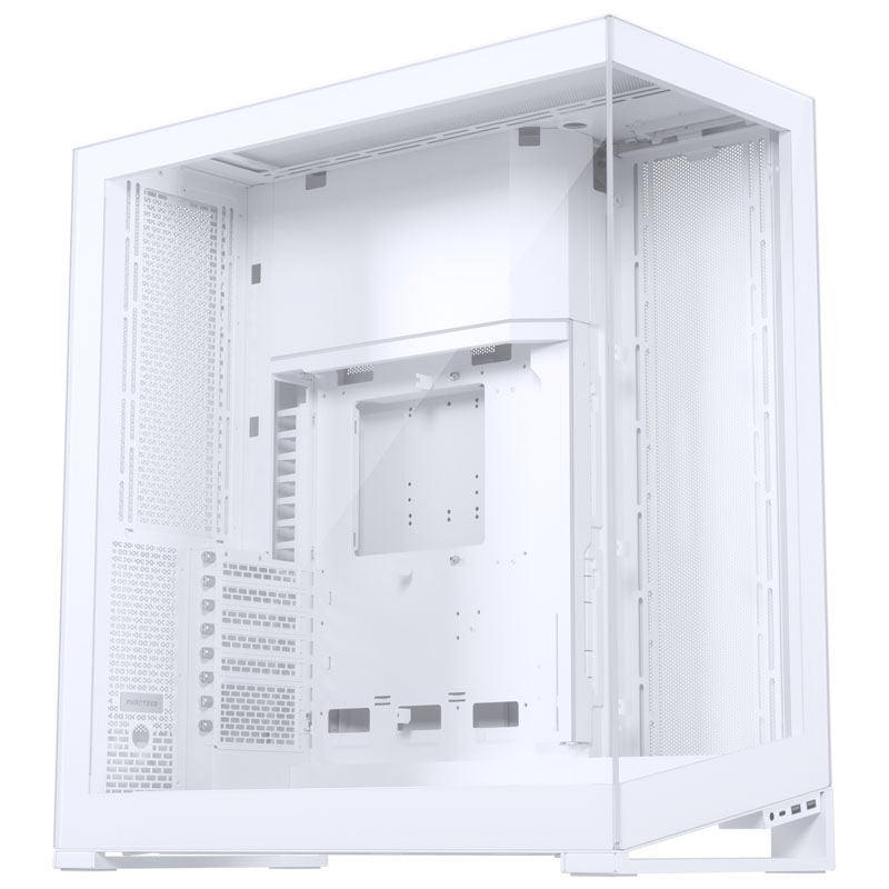 Phanteks NV9 E-ATX kabinett herdet glass ARGB D30 vifter hvit bakside