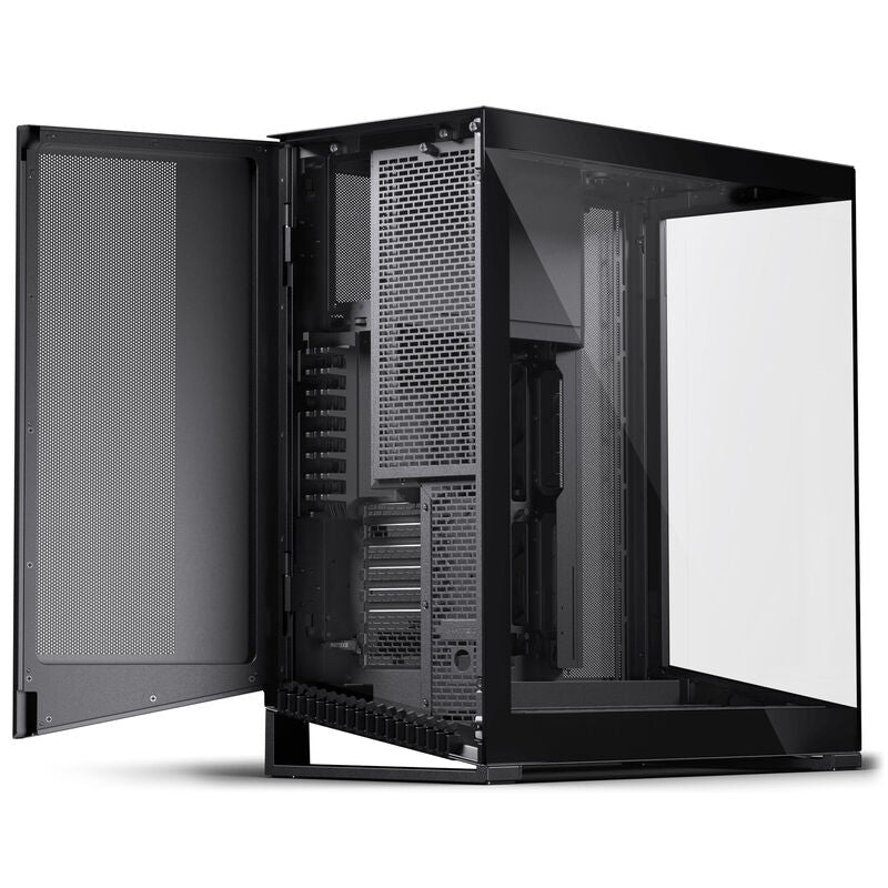 PHANTEKS NV9 MK2 kabinett fulltårn E-ATX DRGB herdet glass svart nærbilde av DRGB-belysning