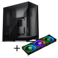 Phanteks NV9 MK2 kabinett E-ATX herdet glass ARGB svart forfra