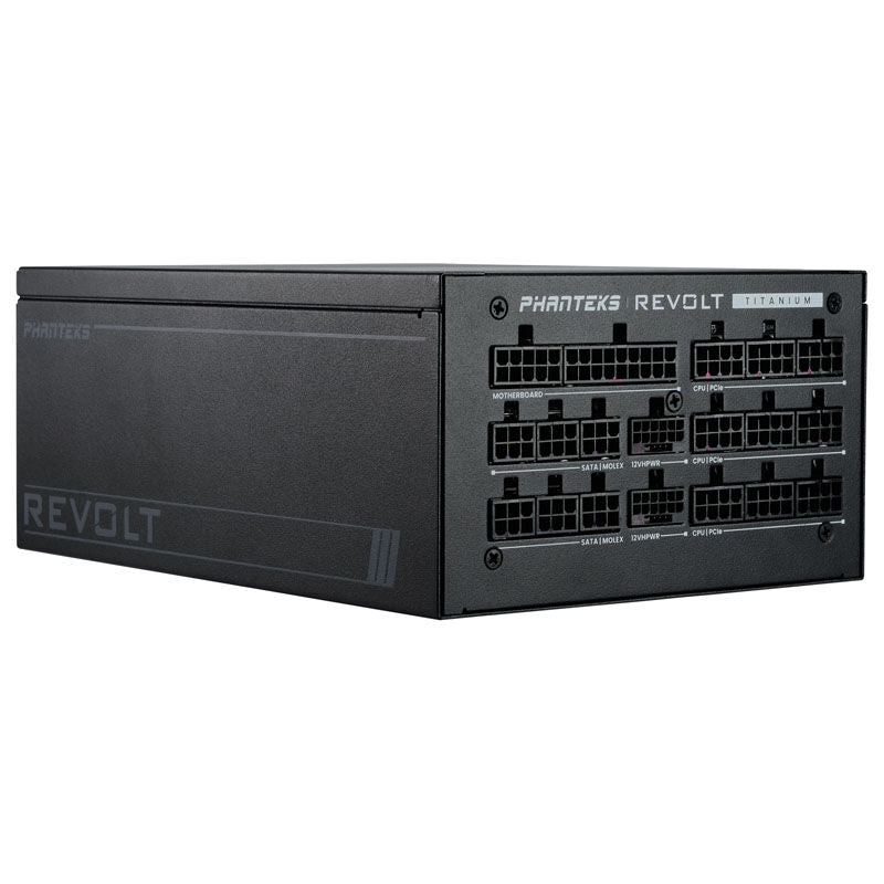 Phanteks Revolt 1600W strømforsyning kabeltilkoblinger