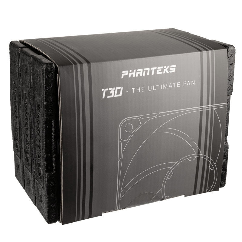 PHANTEKS T30 PWM vifte 120 mm svart pakning med flere vifter