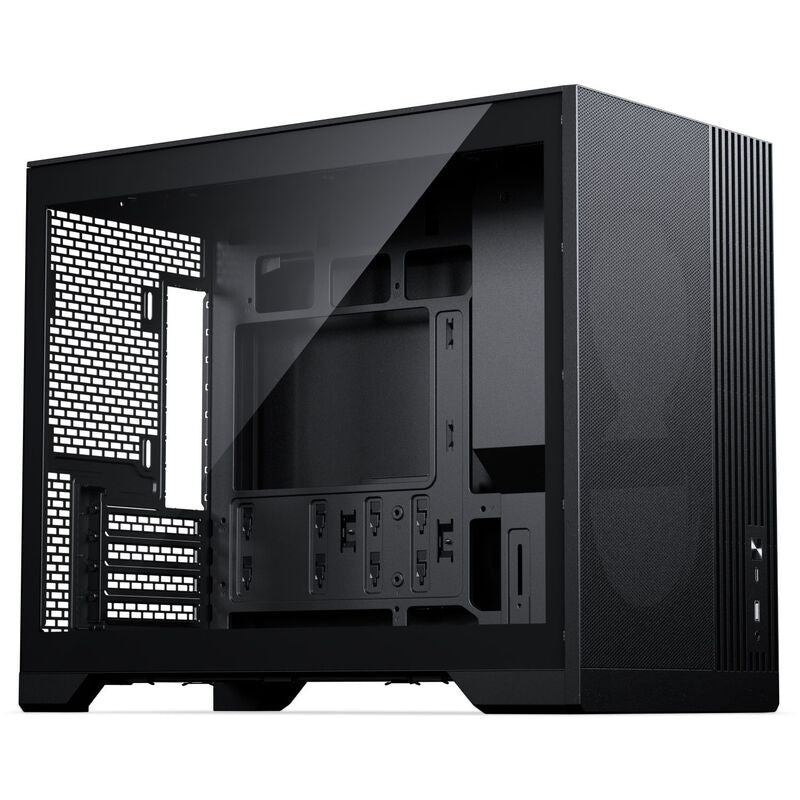 Phanteks XT M3 kabinett mATX herdet glass hvit forfra