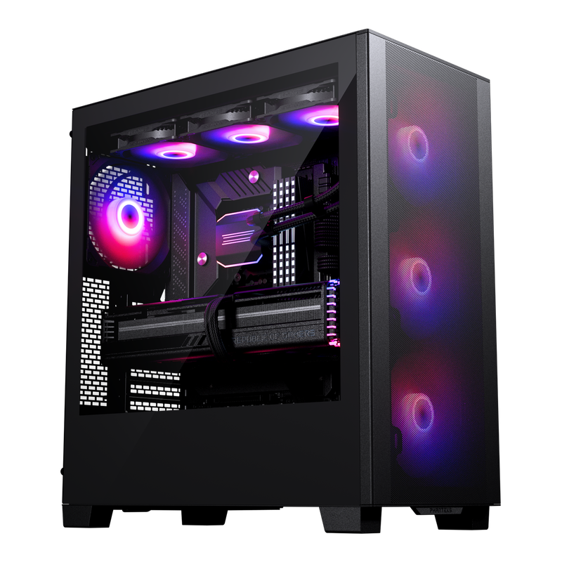 Phanteks XT Pro Ultra kabinett midtårn E-ATX D-RGB herdet glass svart forside