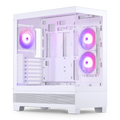 Phanteks XT View kabinett midtårn D-RGB herdet glass hvit forfra
