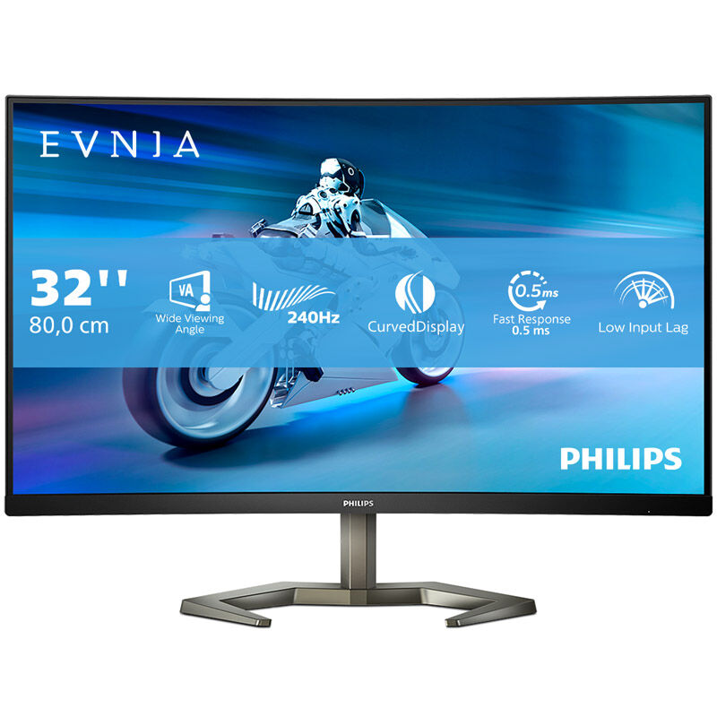 Philips Evnia 5000 32M1C5200W gamingskjerm detalj av skjermkant