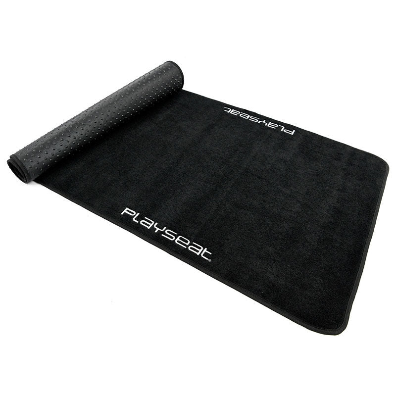 Playseat gulvmatte XL for simracing svart forfra