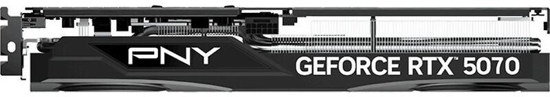 Sideprofil av PNY GeForce RTX 5070 OC Edition grafikkort