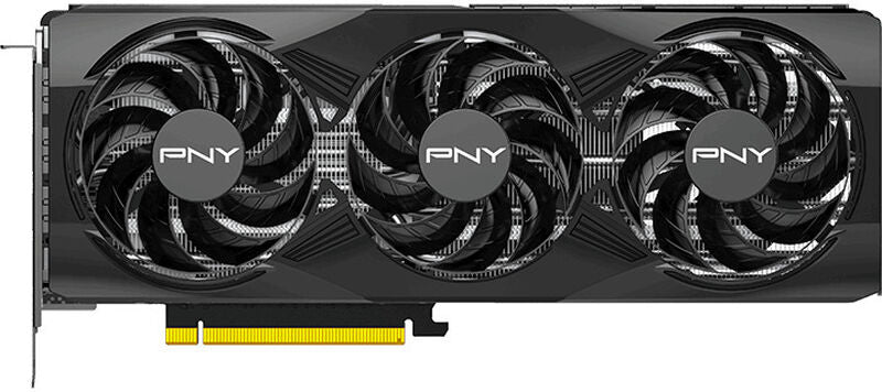 Detalj av PNY GeForce RTX 5070 OC Edition grafikkort vifte