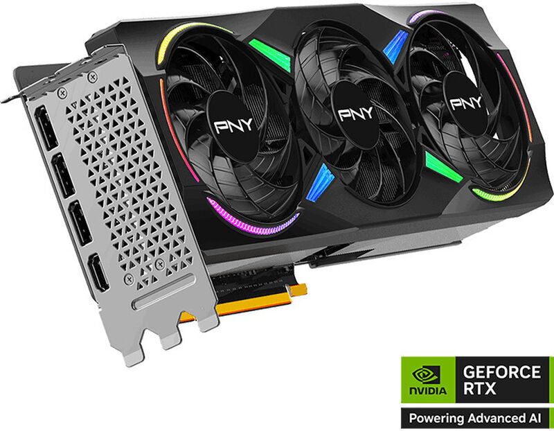 PNY GeForce RTX 5070 Ti Epic-X OC ARGB grafikkort bakside