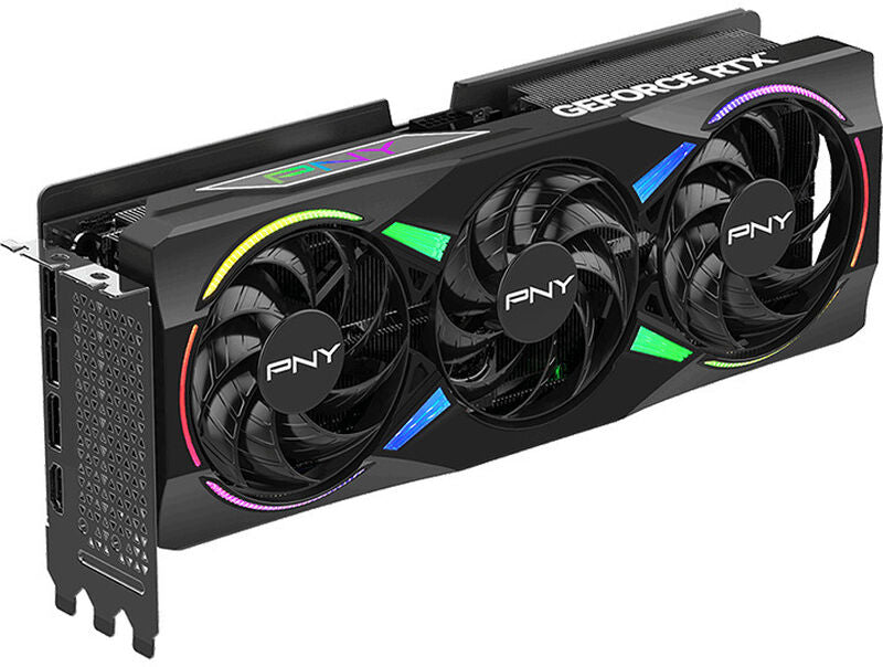 Montert PNY GeForce RTX 5070 Ti Epic-X OC ARGB grafikkort i PC