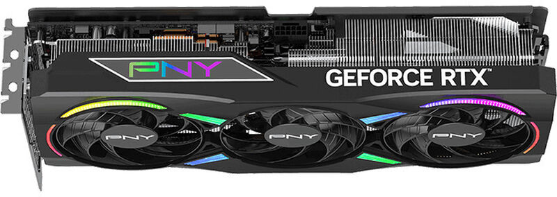 PNY GeForce RTX 5070 Ti Epic-X OC ARGB grafikkort med tilkoblinger