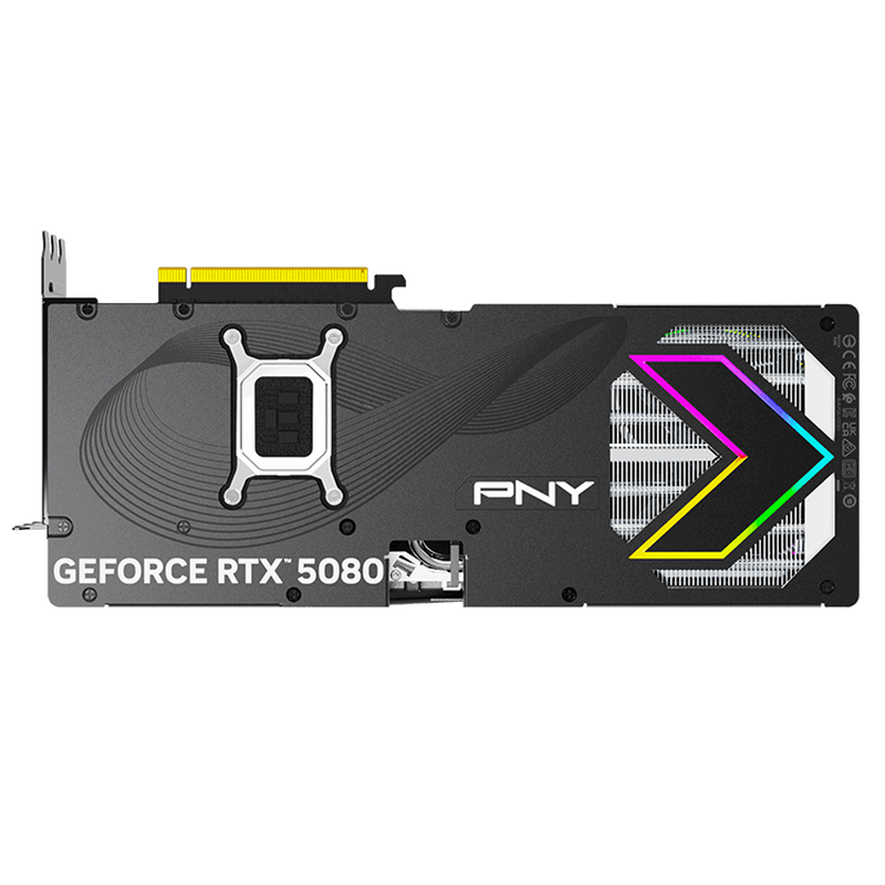 Displayporter på PNY GeForce RTX 5080 Epic-X OC RGB grafikkort