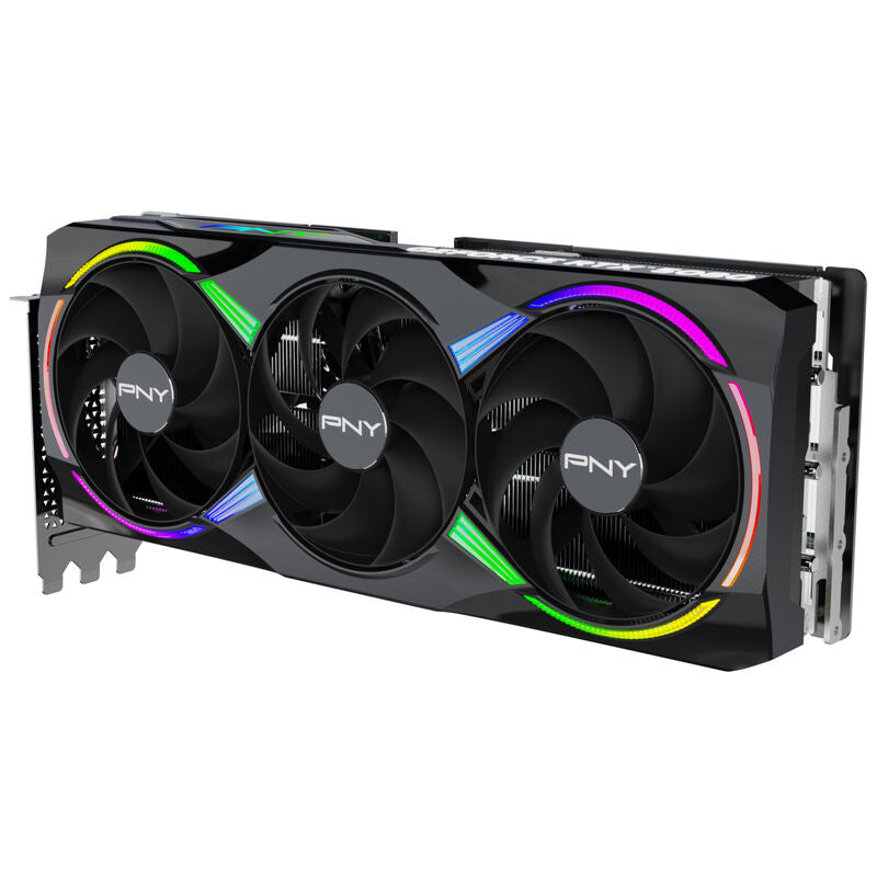Sideprofil av PNY GeForce RTX 5080 Epic-X OC RGB grafikkort