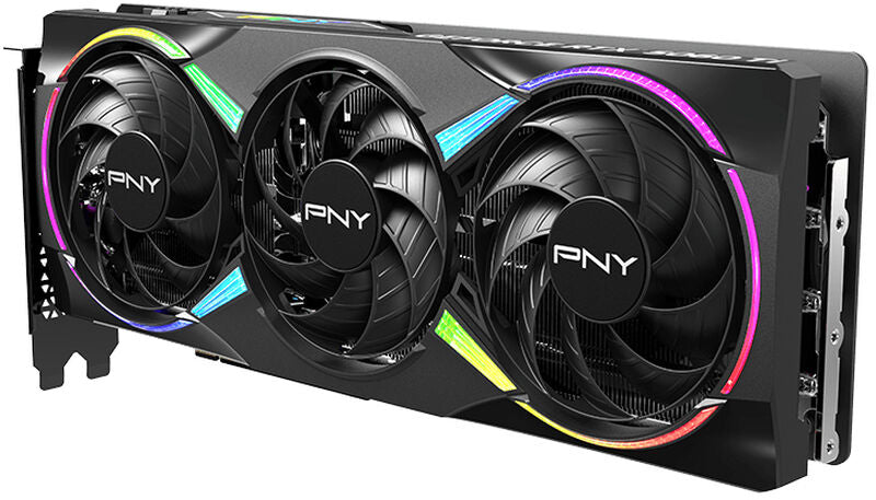Montert PNY RTX 5060 Ti Epic-X RGB OC grafikkort i PC