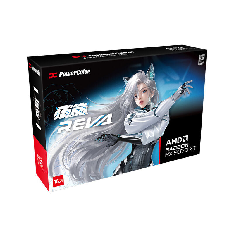 PowerColor Hellhound Reva RX 9070 XT grafikkort 16 GB RGB - PowerColor