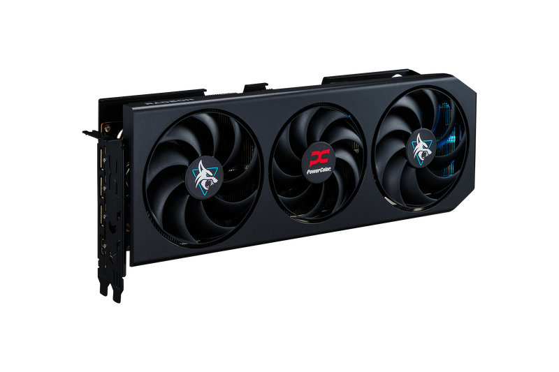 PowerColor Hellhound RX 9070 XT OC montert i PC
