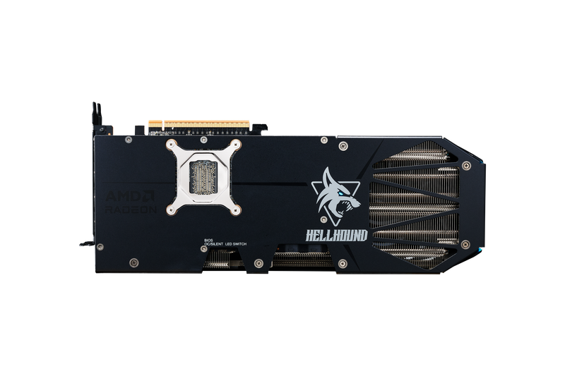 PowerColor Hellhound RX 9070 XT OC grafikkorts tilkoblinger