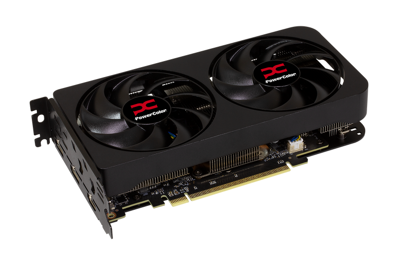 PowerColor Reaper RX 9060 XT grafikkort montert i PC