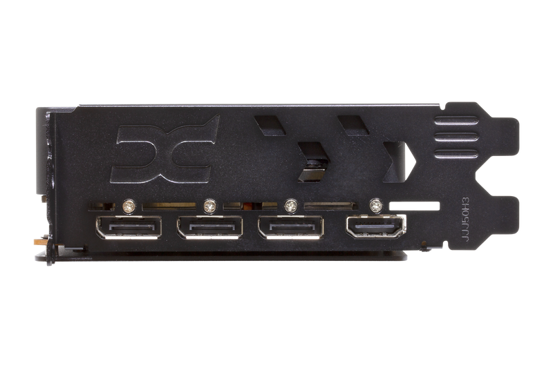 Sidevisning av PowerColor Reaper RX 9070 XT grafikkort