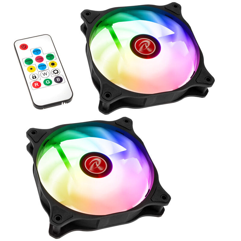 Raijintek EOS 12 RBW ADD vifte 2-pakning forfra