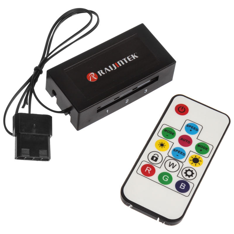 Raijintek IRIS 14 Rainbow RGB vifte 2-pakning 6-port hub