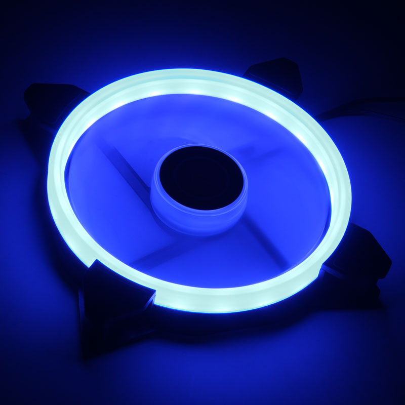 Raijintek IRIS 14 Rainbow RGB vifte 2-pakning med fjernkontroll
