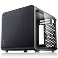 Raijintek METIS EVO TG Mini-ITX kabinett forfra i sølv med herdet glass