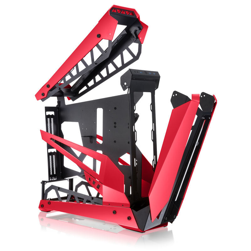 Raijintek NYX PRO showcase kabinett montert med komponenter