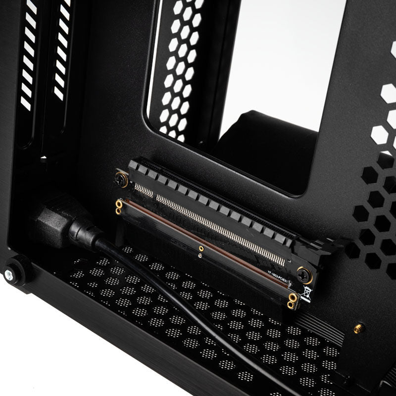 Raijintek Ophion kabinett sidepanel detalj