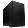 Raijintek Ophion M Evo ALS Micro-ATX kabinett aluminium svart forfra