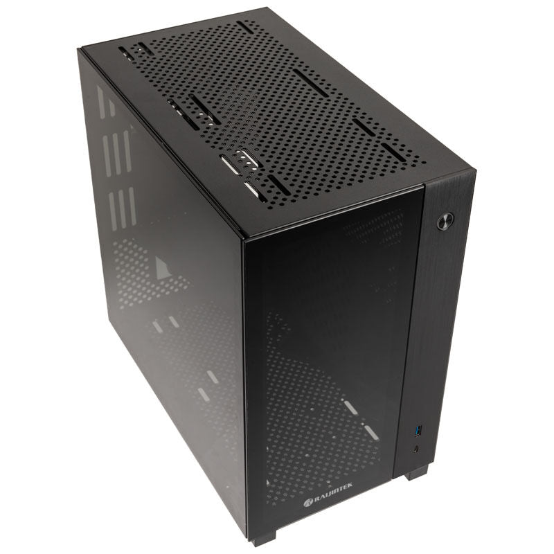 Raijintek PAEAN MINI kabinett Mini-ITX herdet glass svart bakside