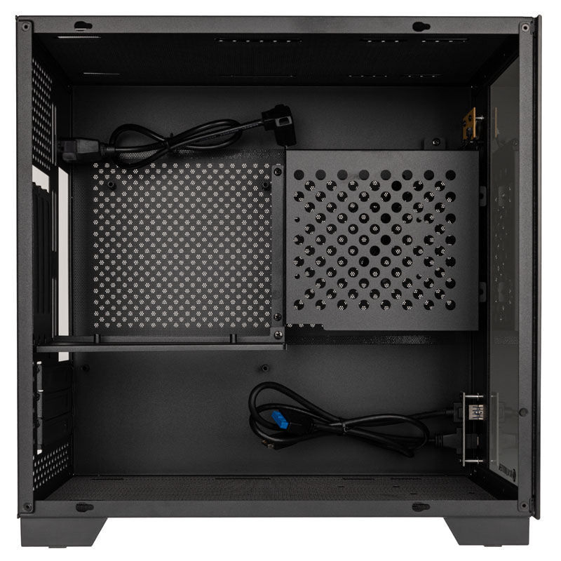 Raijintek PAEAN MINI kabinett Mini-ITX herdet glass svart ventilasjon