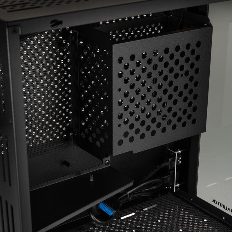 Raijintek PAEAN MINI kabinett Mini-ITX herdet glass svart tilkoblingsporter