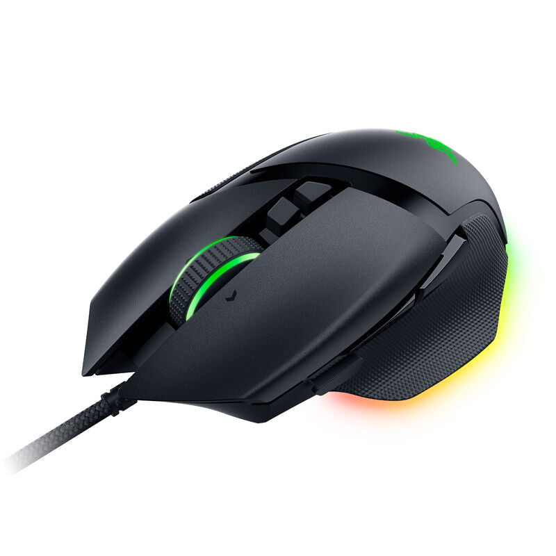 Razer Basilisk V3 kablet gamingmus bakside med kabel