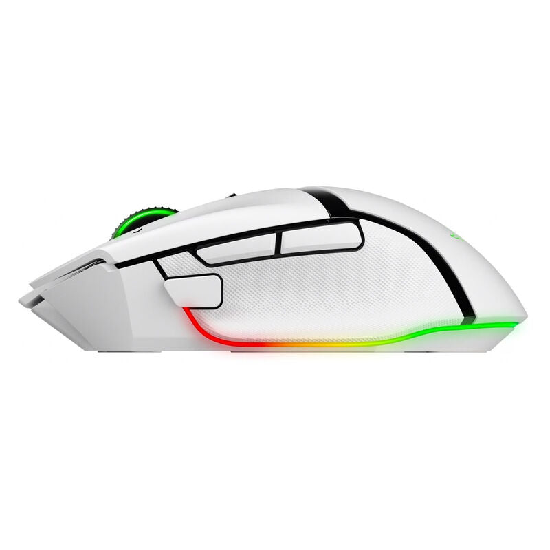 Razer Basilisk V3 Pro 35K trådløs gamingmus RGB hvit bakside