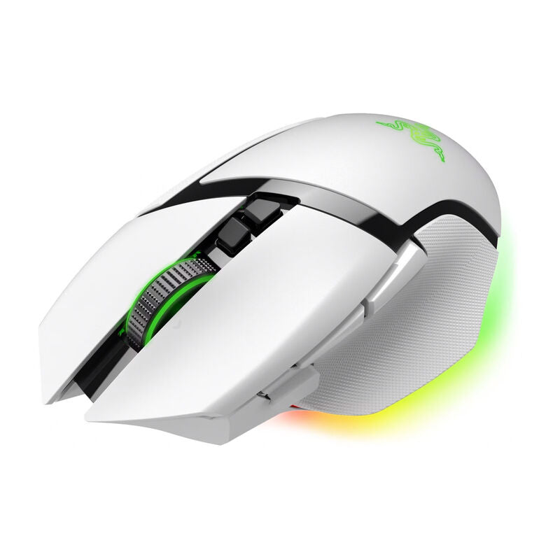 Detaljbilde av Razer Basilisk V3 Pro 35K trådløs gamingmus RGB hvit