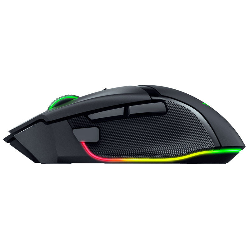 Razer Basilisk V3 Pro gamingmus 30K DPI RGB svart detalj av rullehjul