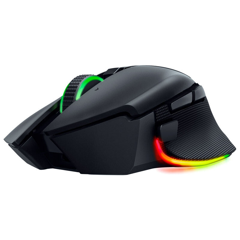 Razer Basilisk V3 Pro gamingmus 30K DPI RGB svart nærbilde av taster